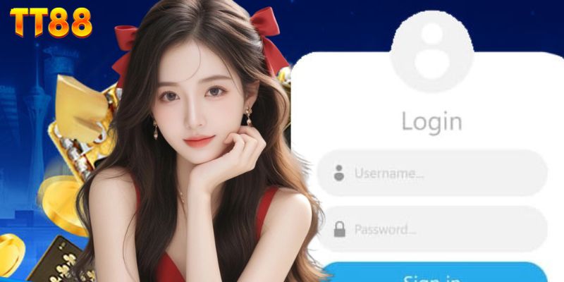 Truy cập mục đăng nhập ở giao diện chính